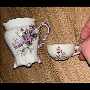 Lot 15 vintage mismatched teacups including mini and demitasse styles AM